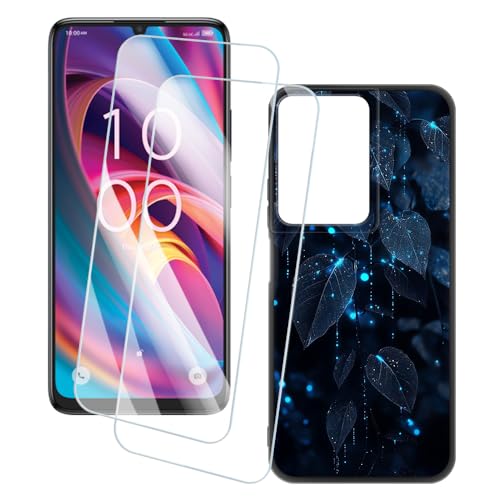 OAGELIM 2�Z�b�g �X�N���[���v���e�N�^�[ + �P�[�X TCL K33 5G (6.75 �C���`) �Ƃ̌݊������� �A�[�e�B�X�e�B�b�N�J�X�^���v�����g�J�o�[�Ƌ����K���X�t�B���� �X�N���b�`�h�~ (�t)