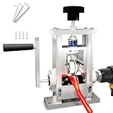 Manual Wire Stripper Machine, 0.08'-1' Hand Crank or Drill Powered Quick Cable Wire Stripper Tool, 2-in-1 Handheld Small Wire Peeler