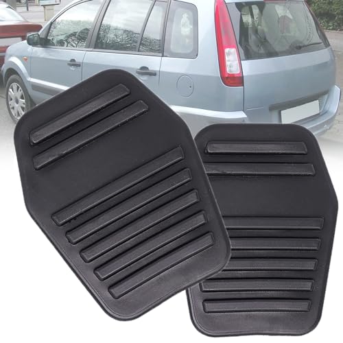 LECREA Brake Clutch Pedal Pad for Ford Fusion JU 2001-2012, Rubber Cover Car Step Pads Rubbers Covers Replacement 2Pcs