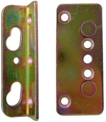 910 Heavy Duty Wood Rail Bed Fitting, with Screws, Set of 4