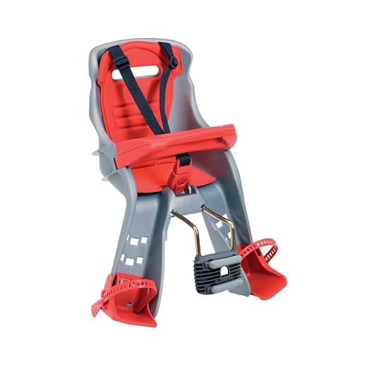 Peg Perego Orion Grey/Red Front Mount Child Seat