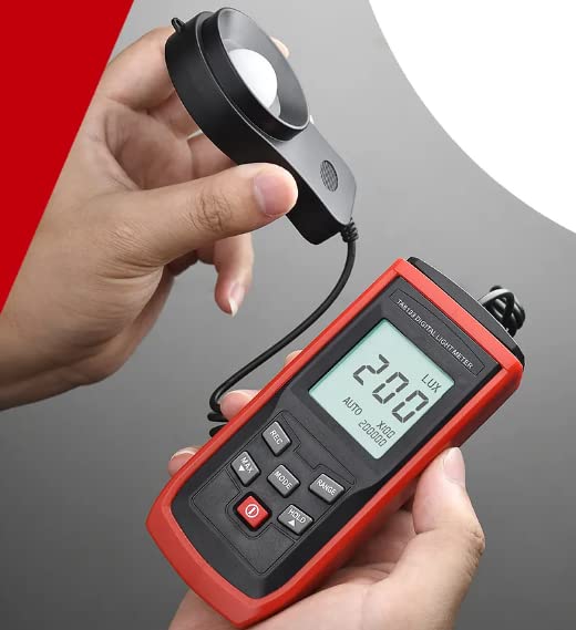 Medidor de luz LED digital TA8133 solucione la fatiga visual midiendo lúmenes LCD