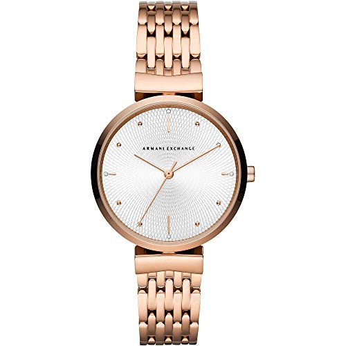 Armani Exchange Women’s Rose Gold Stainless Steel Watch AX5901