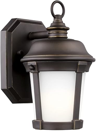 Generation Lighting 8550701-71 - Farol pequeño de pared para exteriores, una luz, bronce antiguo
