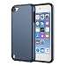 KELIFANG Case Compatible with iPod Touch 7, 6 and 5, Ultra Slim Full Body Protective Case with Dual Layer Shockproof TPU Bumper Hard Back Cover Compatible with 7th/6th/5th Generation, Sapphire Blue
