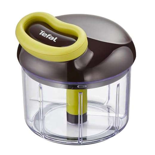 Tefal 5 second Chopper K13204 handmatige hakmolen 900ml, Simpel en snel, 100% Energiebesparend, Veilig Vergrendelsysteem, Roestvrijstalen messen, Vaatwasmachinebestendig