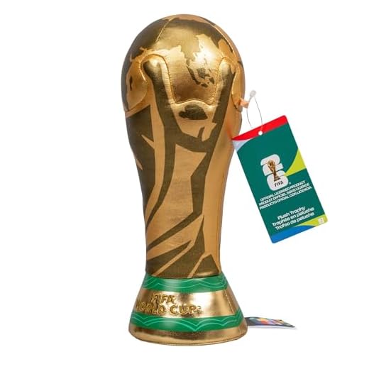 Jazwares FIFA® JPFI00012 World Cup 26™ Pokal aus Plüsch - 25 cm - offizieller 2026 World Cup Sammlerartikel - ab 3 Jahren - offizielles Produkt