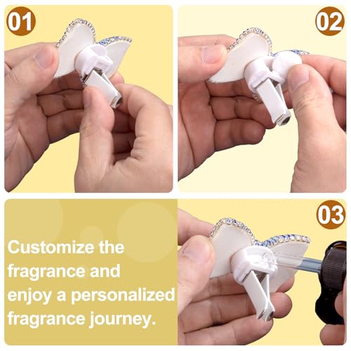 HINZIC 30Pcs Car Air Freshener Refill Felt Pads, 17.5MM/0.7inch Unscented Air Freshener Vent Clips Replacement White Oil Perfumes Refill Tablets for Car Diffusers by HINZIC - Image 4