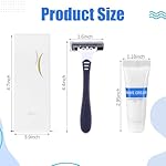 Hushee Shave Kit Bulk Travel Shaving Cream Disposable Twin Blade Razors and Cream Individually Wrapped Smooth Razor with Clear Cap Toiletries for Hotel Shelter Camping Travel Homeless (100 Pack) - Image 2