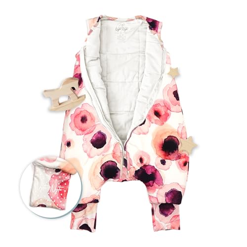 Image of Nyte Nyte Baby - 1.0-TOG Peony, 6-12 Months, Sleeveless Sleep Sack, Breathable Sleep Sack with Adjustable Feet Cuffs & Anti-Slip Grip
