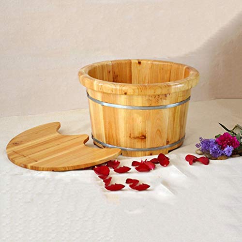 Spa de pies de madera natural con tapa miniatura 4