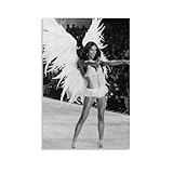 WRLIFWJXU Poster Adriana Lima sur toile - Peinture  l'huile dcorative  suspendre - Pour la maison, le salon, la chambre  coucher, la salle  manger - 30 x 45 cm - Style sans cadre