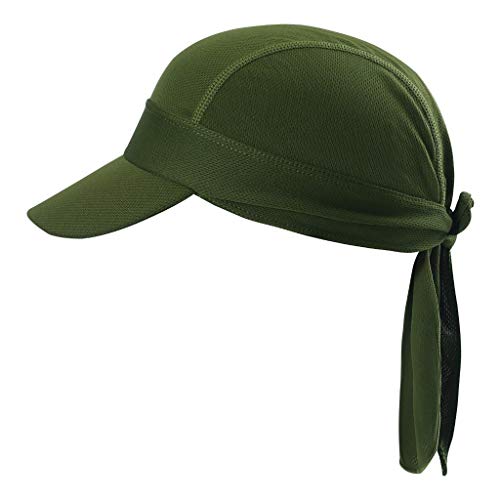 Arcweg Bandana Cap Kopftuch Mit Schirm Atmungsaktiv Pirat Kappe UV Schutz Verstellbar Bikertuch Radsport Mützen Schnelltrockned