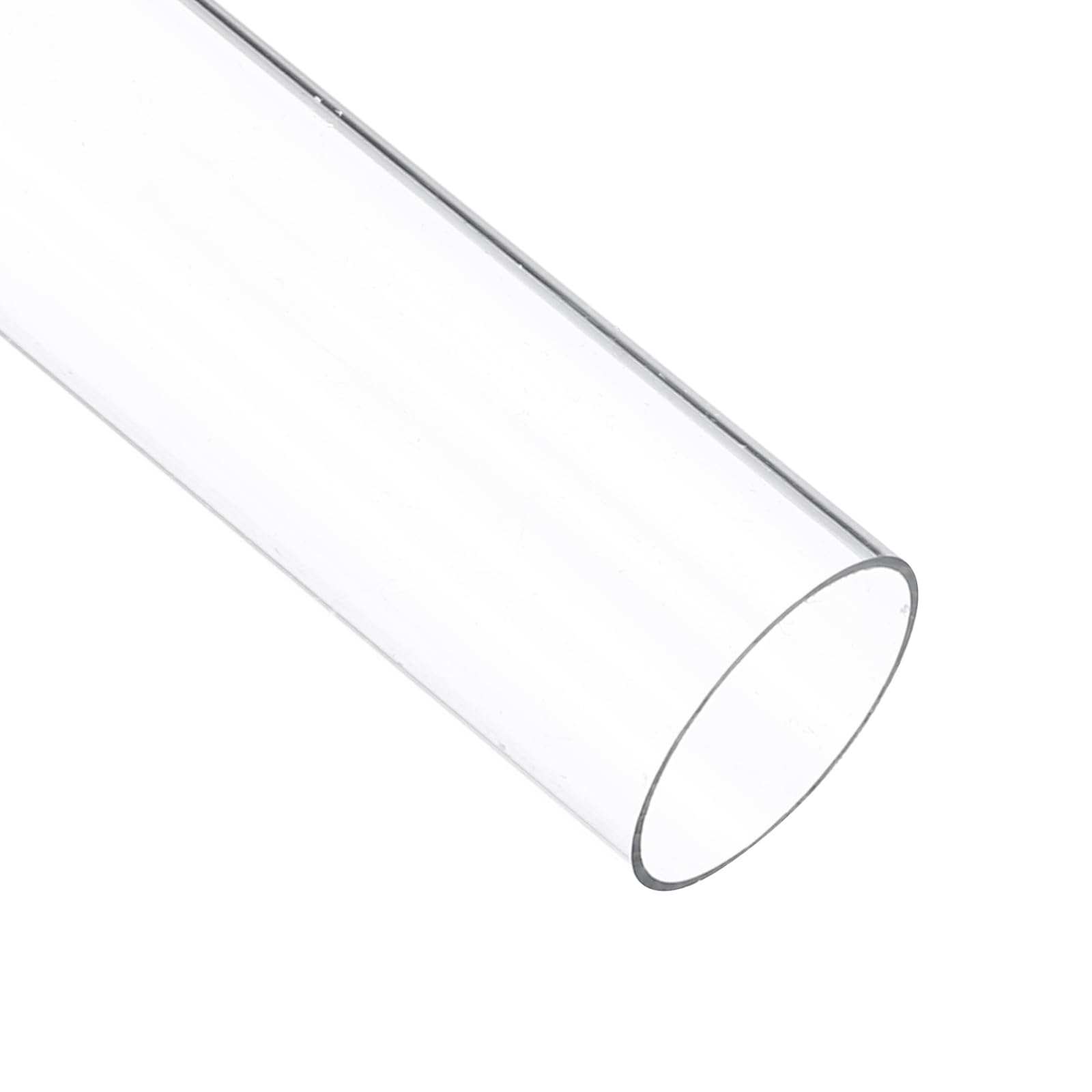 QUARKZMAN Przezroczyste sztywne rury 2 cale (50 mm) ID x 2 1/16 cala (52 mm) OD x 1 stopka (305 mm) długość okrągła rura poliwęglanowa z tworzywa sztucznego