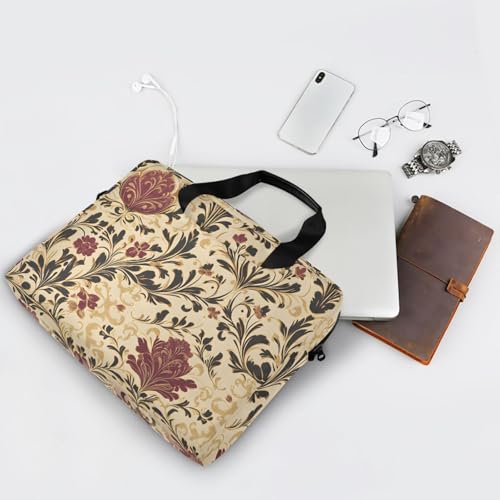 Funda maletín para laptop 13-15.6 pulgadas estilo étnico rojo miniatura 7
