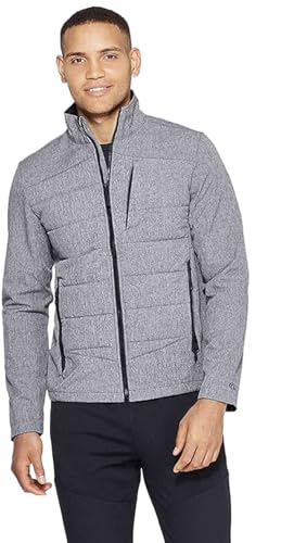 Blouson softshell homme Champion C9 noir grande taille XXLarge veste sport coupe-vent