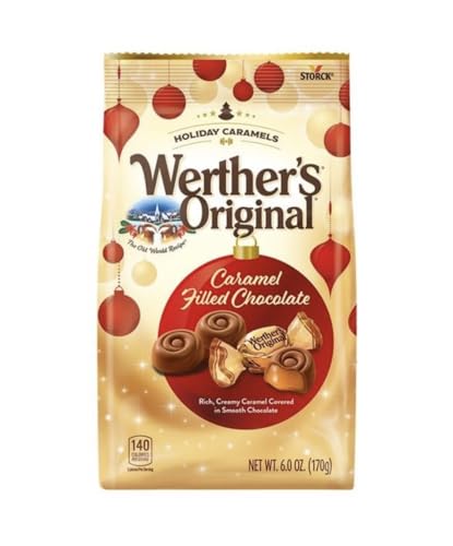 Werther's Original Caramel Filled Chocolate Holiday Caramels, 6 Oz