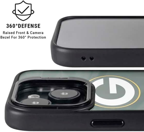 Skinit Kickstand Phone Case Compatible with iPhone 15 - Officially Licensed NFL Green Bay Packers Design