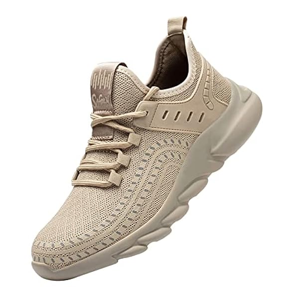 Heren Dames Stalen Neus Schoenen Unisex,Hoge Sterkte Lekbestendigheid, Waardoor Scherpe Voorwerpen De Zool Niet Doorboren,Ook Als Wandelschoenen Voor Buiten,Khaki▁45