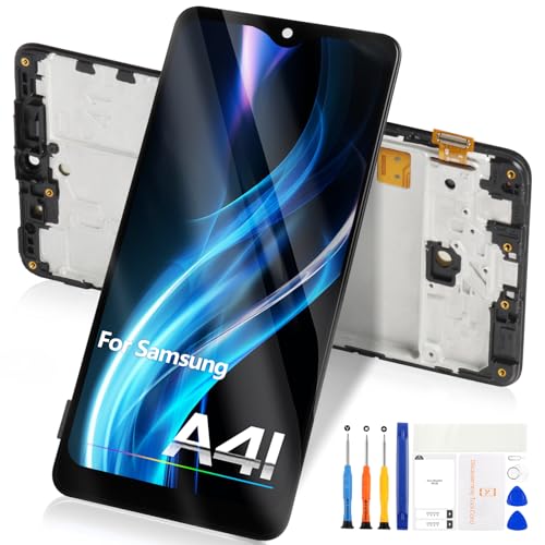 Atwist para Samsung Galaxy A41 LCD Pantalla para Galaxy A41 LCD Pantalla Táctil para Samsung A41 SM A415 SM A415F A415FN A415F/DSN Digitalizador Cristal Asamblea Kits (Negro con Marco)