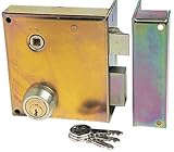 Serrure en applique monopoint JPM SAS - verticale à fouillot - 5 pistons - 3 clés - Droite - 900400-031A