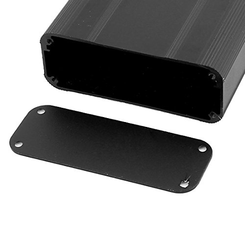 Caja para conectores y adaptadores de aluminio negro 73x66x25 mm miniatura 3