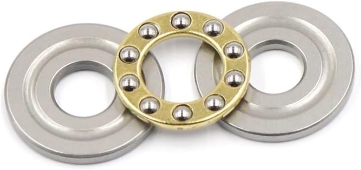 1 Piece Flat Thrust Ball Bearing Mini Three-in-one F2-6M F3-8M F4-10M F5-10M F6-12M F7-17M F8-16M F10-18M Metal Thrust Ball(F4-10m 4x10x4)