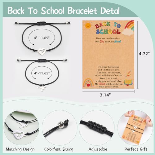 Breezy Valley D-CHARM02 Back To School Bracelet Mother Son Dinosaur Bracelet Gifts thumb #2