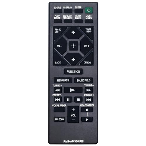 AULCMEET RMT-AM330U Telecomando Sostituzione per Sony Audio System HCD-SHAKEX30 MHC-V21D MHC-V71 MHC-V71D MHC-V50D MHC-V13 MHC-V50 MHC-V77DW MHC-V21 MHC-V77W MHC-V02