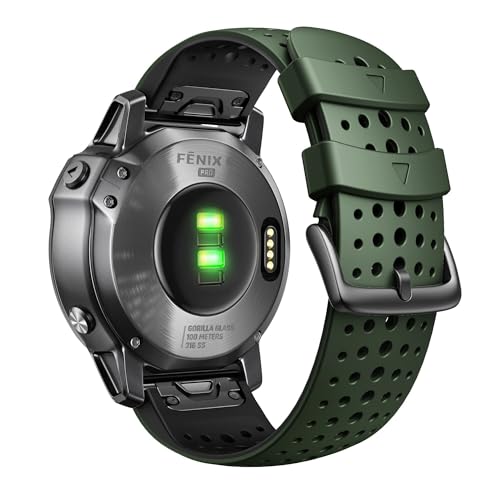 Bracelet silicone de montre 26mm pour Garmin Fenix 7X 8X durable
