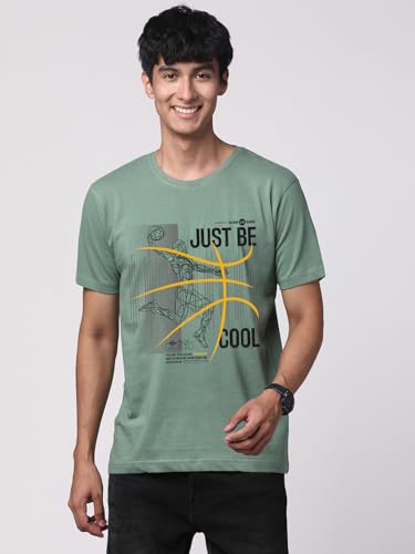 Image of ADRO 100% Cotton Lycra Tshirts for Men Combo Pack of 3 | Regular Fit | Printed T Shirt | Round Neck Half Sleeve| Mens Tshirts