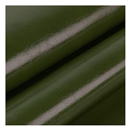 Similicuir cire à l'huile étanche vert foncé faux tissu pu brillant pour canapé sac 1.6X4m