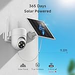 2K Solar Security Cameras Wireless Outdoor, 2PCS Outdoor Camera Wireless with 360° View, Cameras for Home Security with Color Night Vision/2-Way Audio, 2.4GHz Wi-Fi Only - Image 2
