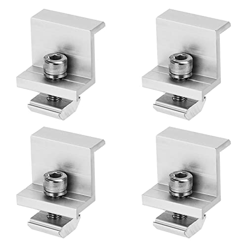 Supports De Montage En Z Pour Panneaux Solaires - Alliage Aluminium Avec Vis - Pour Camping-car, Bateau, Toit - 4 Pièces