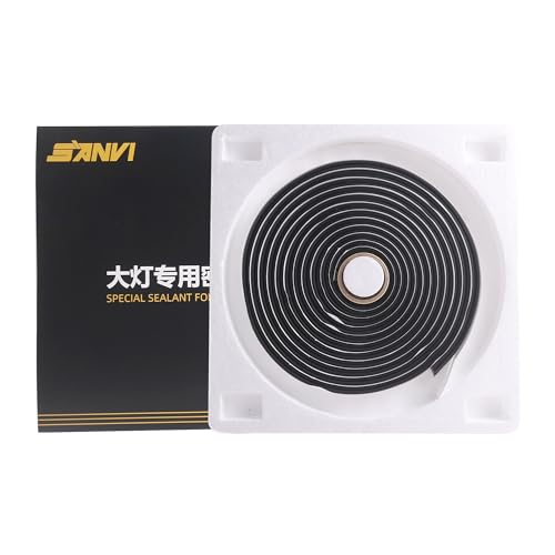 Butyl Sealant Tape – 14.76Ft Butyl Rubber Sealant,Promote Sealing Purpose- ​autty Tape for Automotive (Car, RV, Marine) for Installing Car Part, Windows, Doors and Windshield etc.(Heating Before Use)