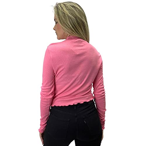 Blusa manga longa, Feminino, Hering, Rosa Médio, M