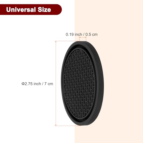 Portavasos para coche HARFINGTON en PVC negro miniatura 2