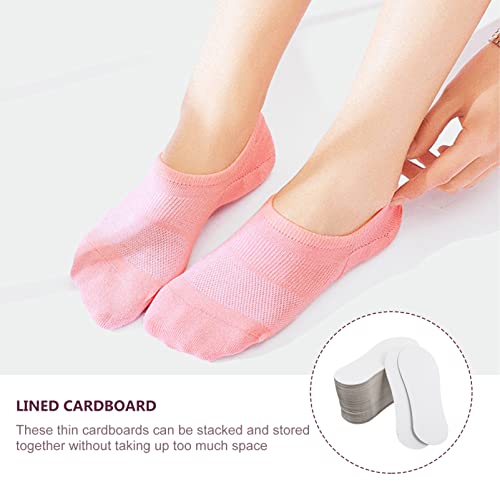 EXCEART 100Pcs MDF Papel de Impressão Por Sublimação Gabarito Gabarito Curto Sock Meias Curtas Meia