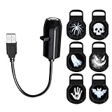 Fabriqué en ABS, ce projecteur d'Halloween utilise une technologie avancée de réfraction grand angle pour des motifs respectueux des yeux tout en offrant un changement de diapositive facile et des angles réglables pour une projection optimale.