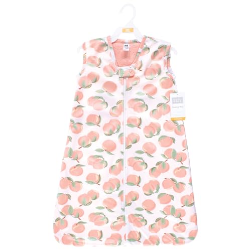 Image of Hudson Baby Infant Girls Long Sleeve Plush Faux Fur Sleeping Bag, Wearable Blanket