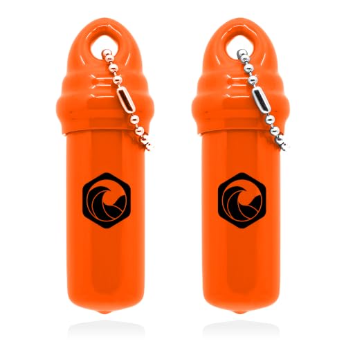 Image of Seahive Floating Keychain (2 pack) with Waterproof Safety Container Boat Key Float - Pontoon, Fishing Accessories key holder