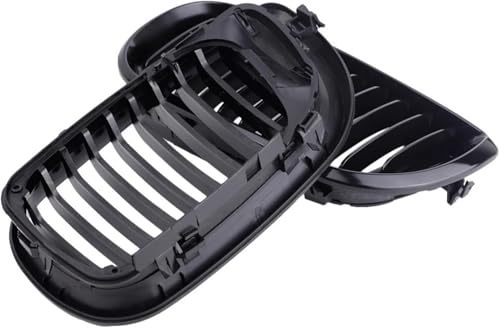 Calandre double pont pour BMW E46 Touring finition noir laqué - 4