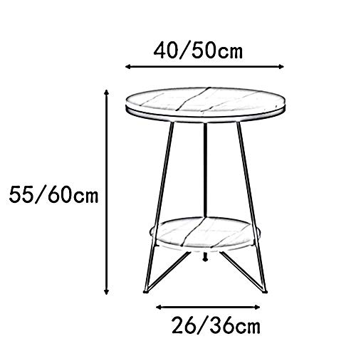 Table basse ronde en ardoise pour optimiser le rangement du salon