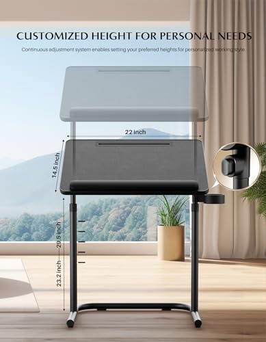 Mesa con bandeja para TV extra grande y ajustable para comer cómodamente en el sofá 5