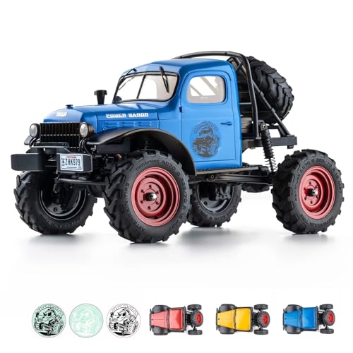 FCX24 RC Crawler 1/24 Remote Control Car, Power Wagon 4WD RC Crawler Two-Speed Shift, RC Rock