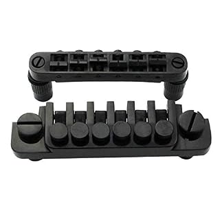 Guyker Guitar Tune-O-Matic Saddle Bridge BM003 and Vintage Stop Bar Lock TP6 Tailpiece Combo Replacement Compatible with… - Les Beatles, Paul McCartney, John Lennon, RIngo Starr, George Harrison Guyker Guitar Tune-O-Matic Saddle Bridge BM003 and Vintage Stop Bar Lock TP6 Tailpiece Combo Replacement Compatible with… – Image 2