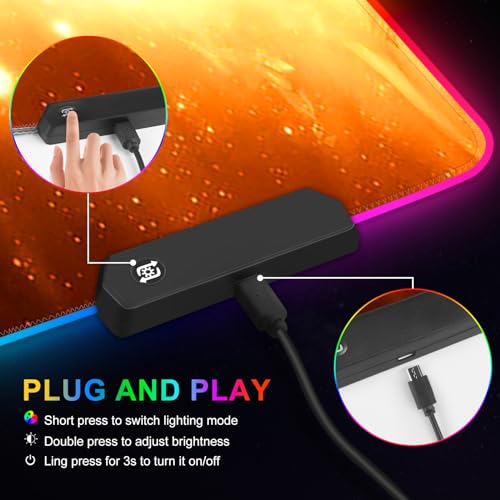 ARTSO RGB Gaming Mouse Pad Large