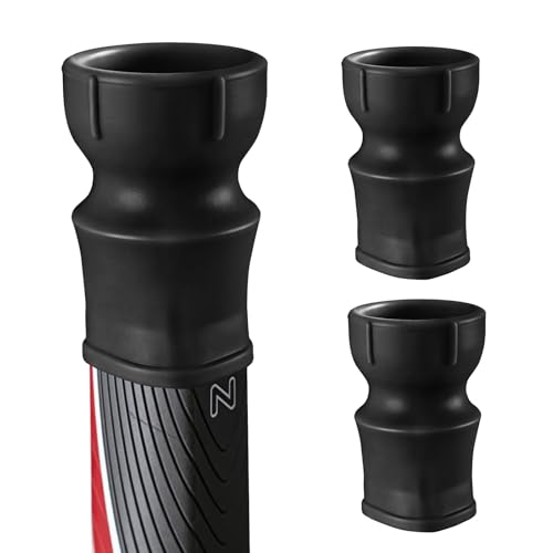 Image of FINGER TEN Silicone Golf Ball Retriever for Putter Handle 2 Pack, Suction Cup Golf Ball Picker Upper for Super Stroke Putter Grip, Premium Golf Accessories in Black Red Orange Blue (Black)