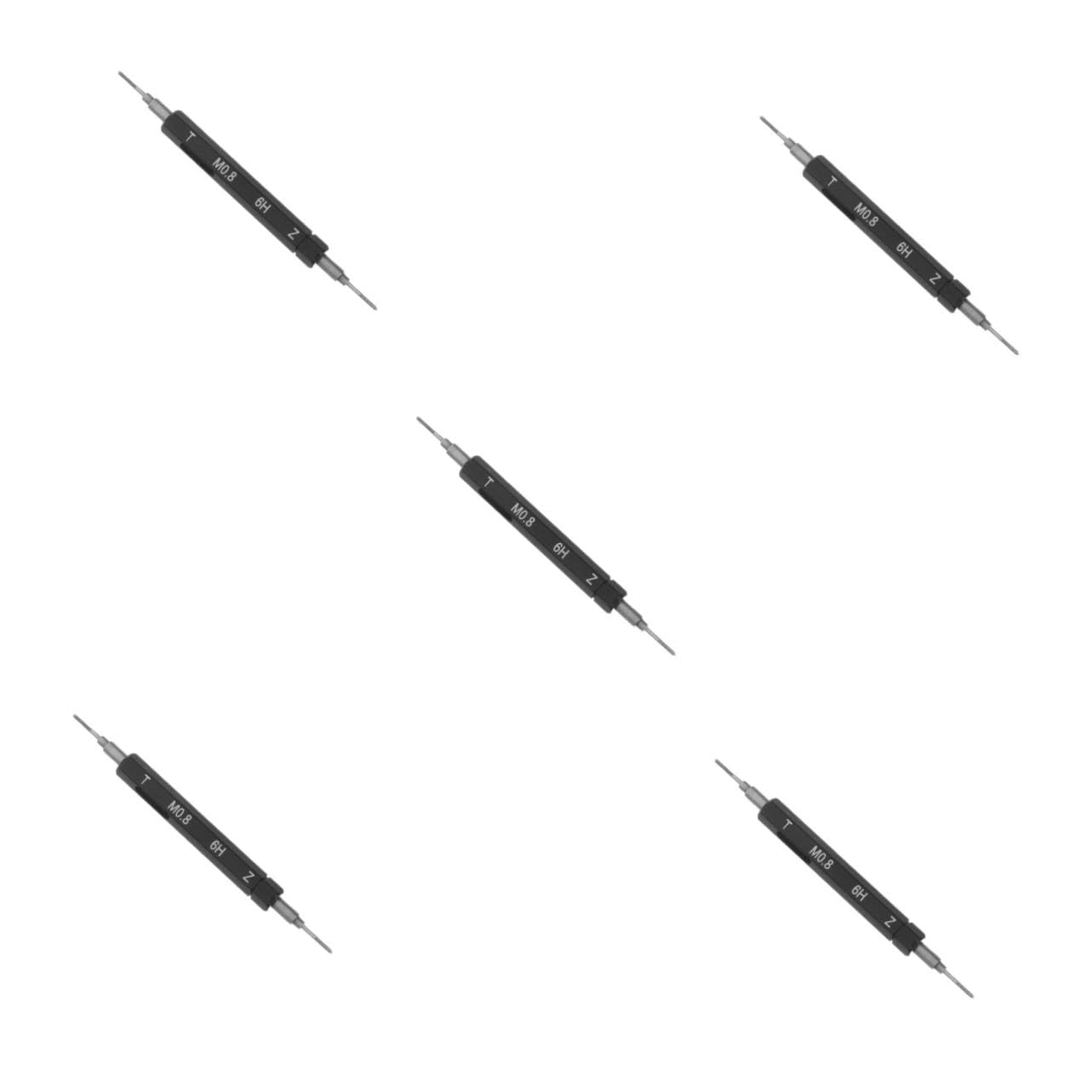 PRETYZOOM 5 Piezas Calibrador de Roscas Herramienta Resistente para Medición Precisa de Tornillos Acero Duradero para Taller Mecánico y Reparación Automotriz