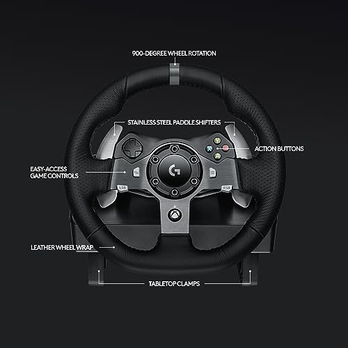 Logitech G920 Racing Wheel and Pedals for Xbox X|S/Xbox One/PC - 5